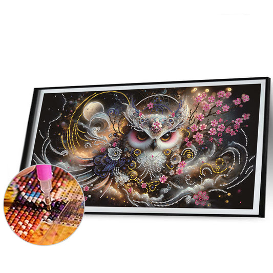 Dream Owl - Special Shaped Drill Diamond Painting 60*30CM