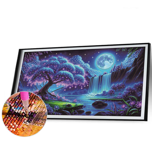 Dream Lake Landscape - Special Shaped Drill Diamond Painting 60*30CM