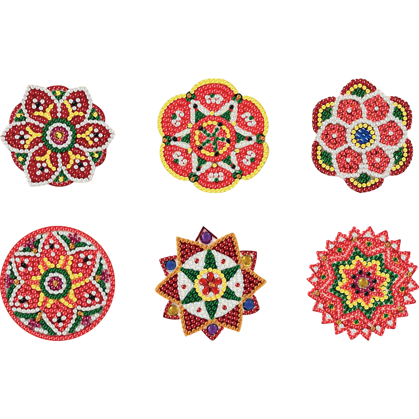 6pcs Exquisite Patterns 2D Acrylic DIY Diamond Painting Magnets Special-Shaped