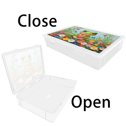 5D DIY Love Frog Pattern Diamond Painting Kit Storage Boxr for Adults Beginners