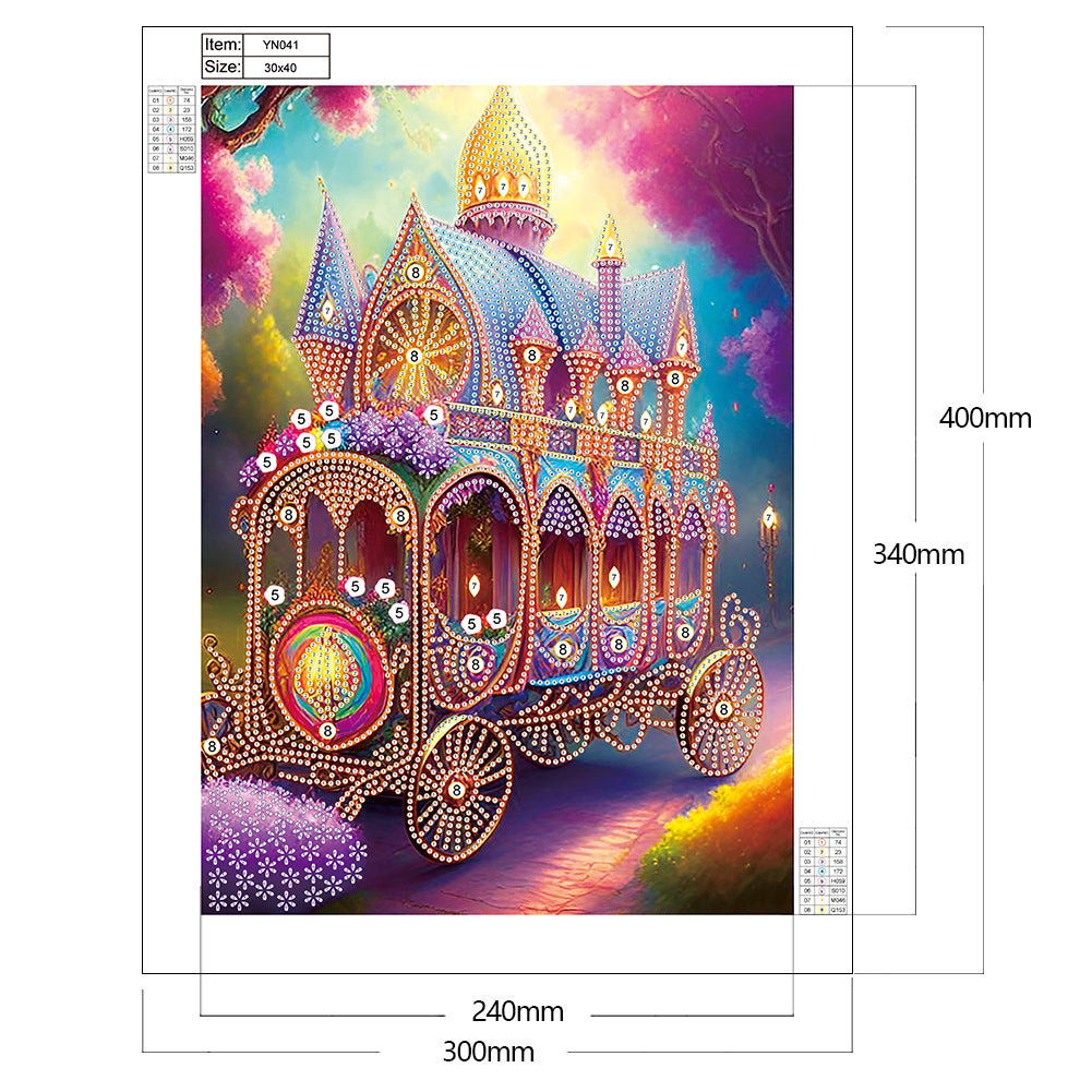 Bouquet Love Birdhouse - Special Shaped Drill Diamond Painting 30*40CM