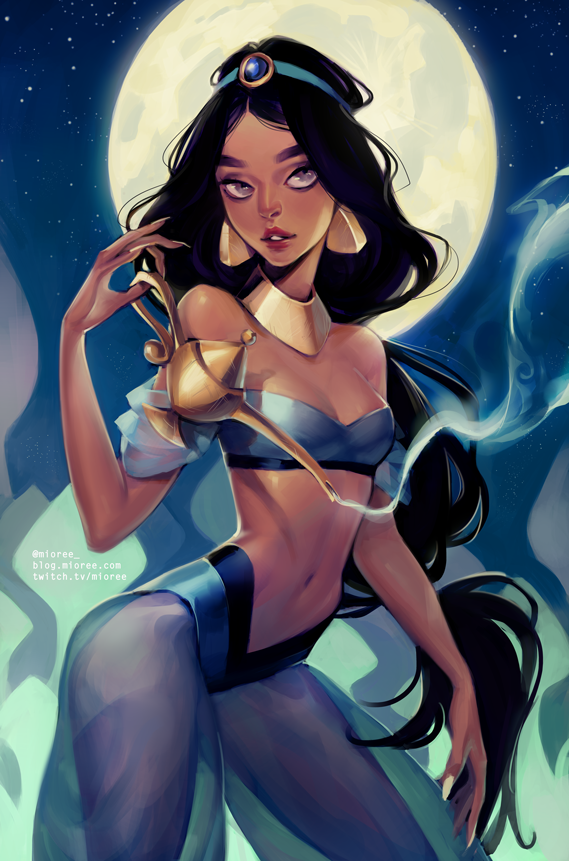 Disney Princess Jasmine - Full Round Drill Diamond Painting 30*40CM