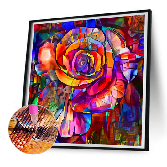 Glass Rose - Full Round Drill Diamond Painting 30*30CM