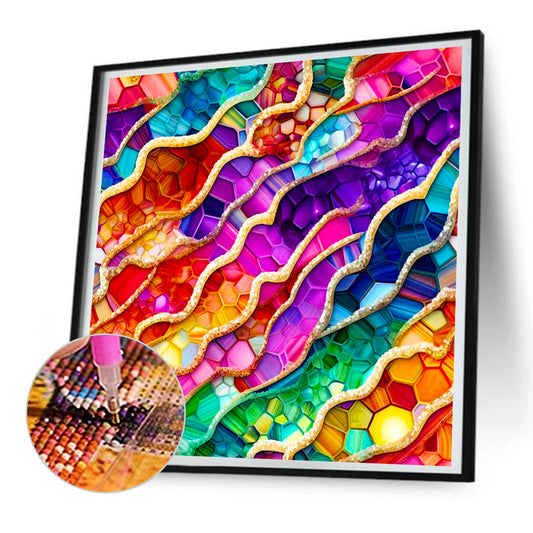 Glass Lake Water - Full Round Drill Diamond Painting 30*30CM