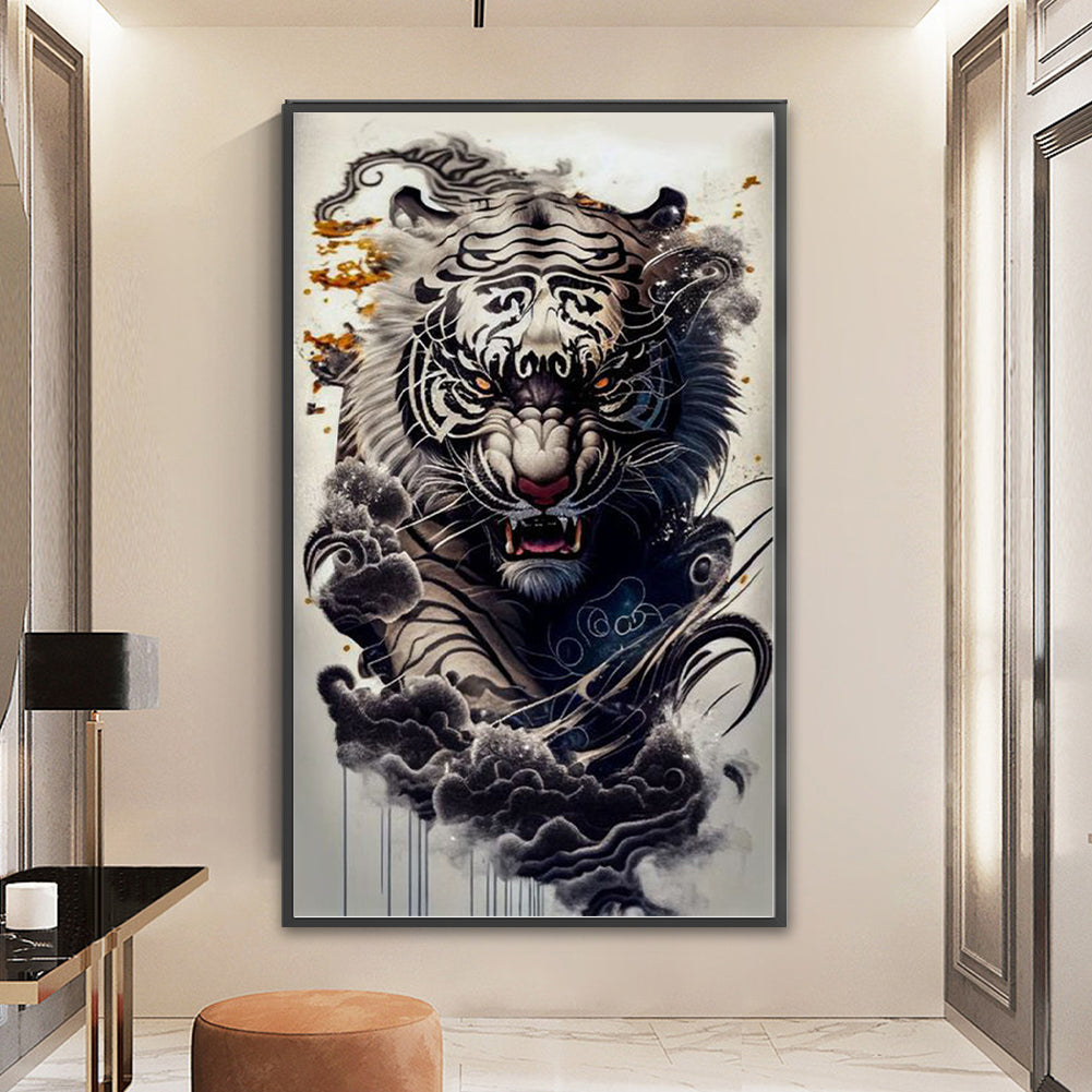 Tiger - 11CT Stamped Cross Stitch 50*87CM