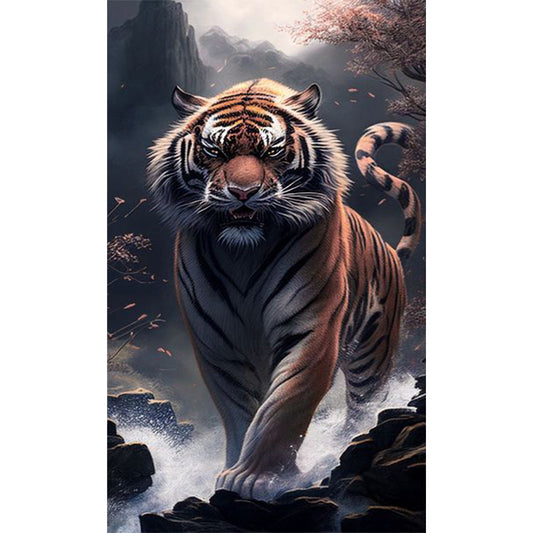 Tiger - 11CT Stamped Cross Stitch 50*87CM