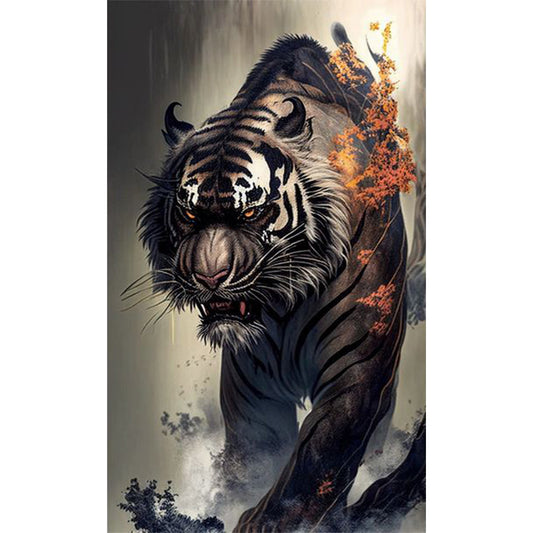 Tiger - 11CT Stamped Cross Stitch 50*87CM