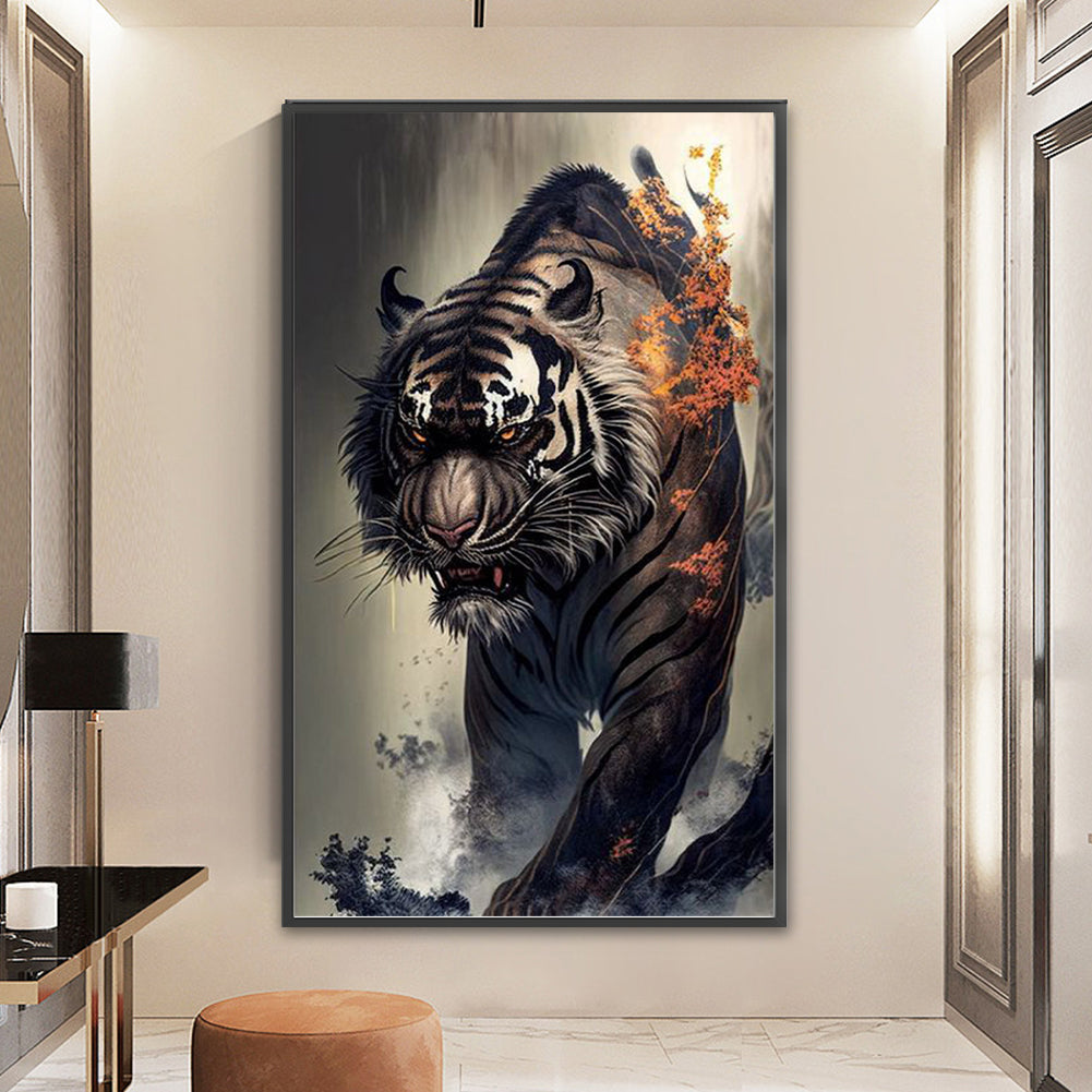 Tiger - 11CT Stamped Cross Stitch 50*87CM