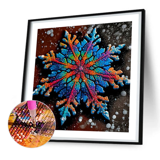 Winter Snowflakes - Full Round Drill Diamond Painting 30*30CM