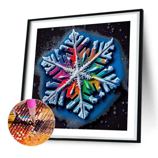 Winter Snowflakes - Full Round Drill Diamond Painting 30*30CM