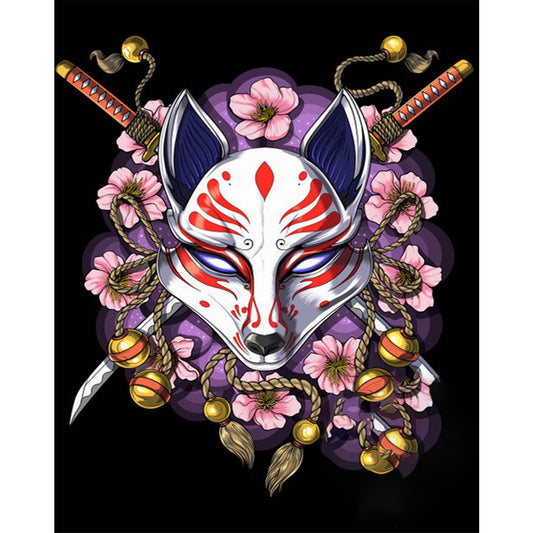 Fox Mask - 11CT Stamped Cross Stitch 50*60CM