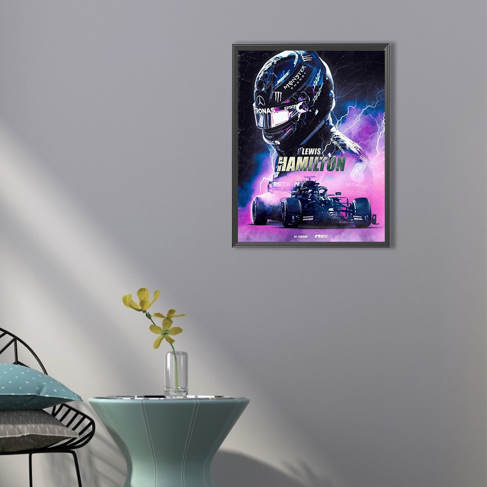 Racing Poster - Full Round Drill Diamond Painting 40*50CM