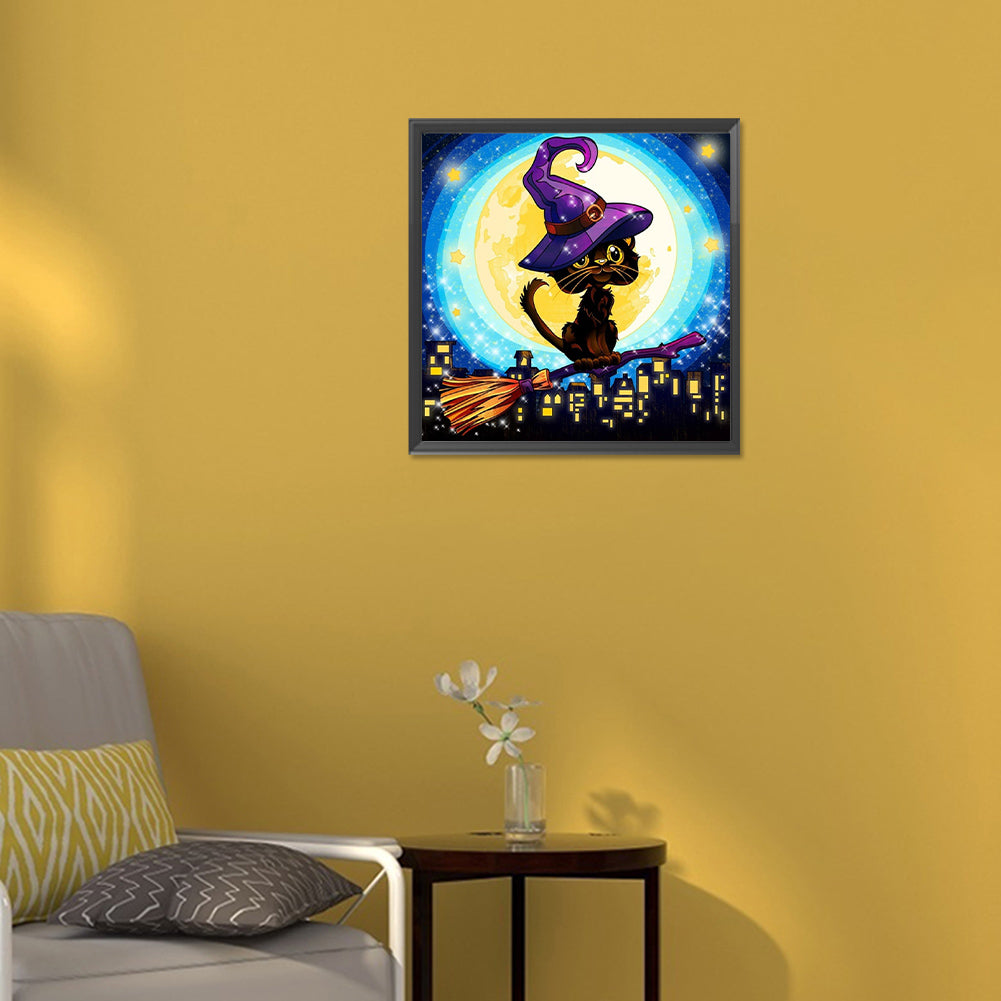 Halloween Jack-O-Lantern - Full Round Drill Diamond Painting 30*30CM