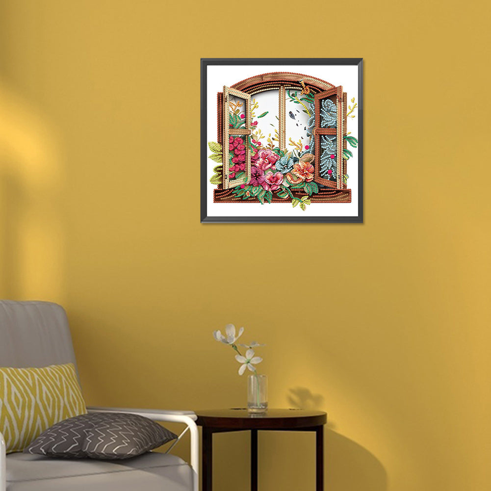 Windowsill - Special Shaped Drill Diamond Painting 30*30CM