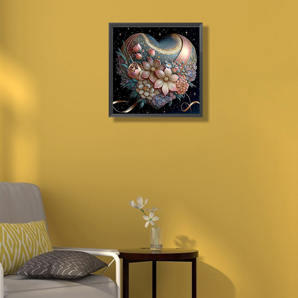 Rose Love Gift - Full Round Drill Diamond Painting 40*40CM