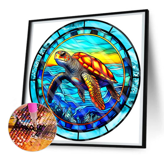 Sea Turtle - Full Round Drill Diamond Painting 30*30CM