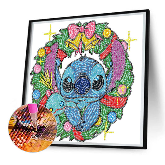 Christmas Wreath - Special Shaped Drill Diamond Painting 30*30CM