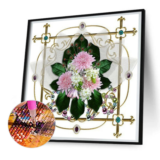 Mandala Bouquet - Full Round Drill Diamond Painting 30*30CM