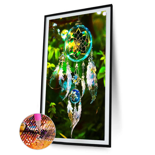 Forest Crystal Dreamcatcher - Full Round Drill Diamond Painting 40*60CM