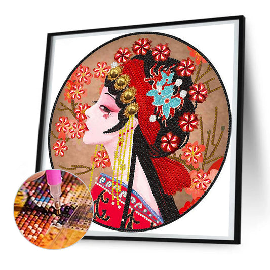 Beauties Of Peking Opera - Special Shaped Drill Diamond Painting 30*30CM