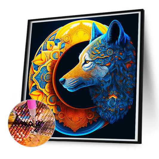 Crescent And Wolf - Full Round Drill Diamond Painting 50*50CM