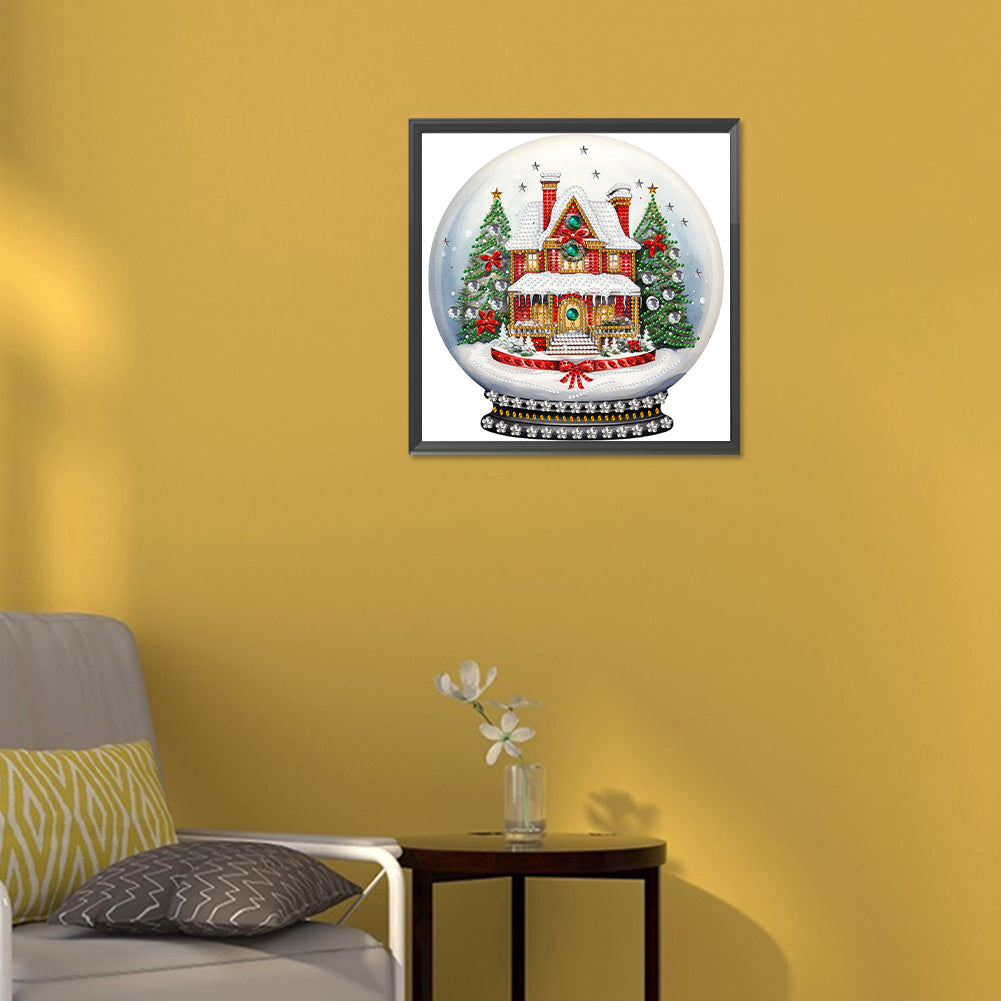Christmas Crystal Ball - Special Shaped Drill Diamond Painting 30*30CM