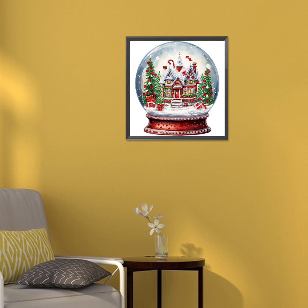 Christmas Crystal Ball - Special Shaped Drill Diamond Painting 30*30CM