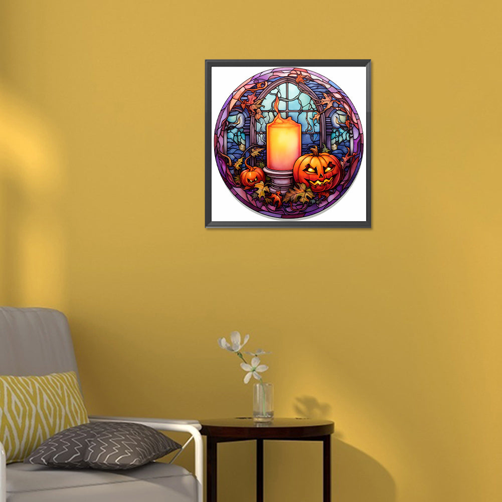 Scary Halloween - Full Round Drill Diamond Painting 30*30CM