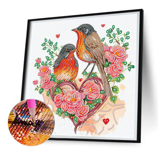 Sparrow - Special Shaped Drill Diamond Painting 30*30CM