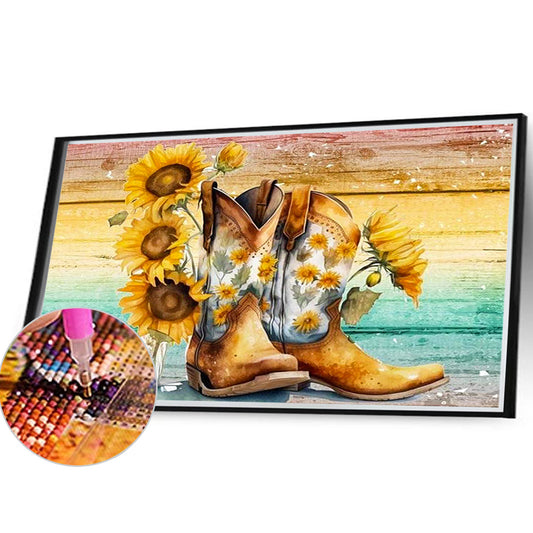 Western Cowboy Feelings - Full Round Drill Diamond Painting 40*30CM