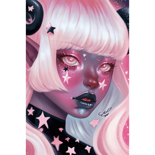 Dark Candy Girl - Full AB Round Drill Diamond Painting 40*60CM