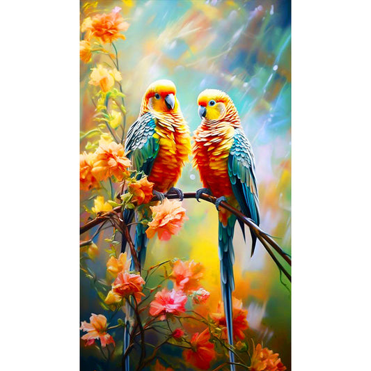Parrot - Full Round Drill Diamond Painting 40*70CM