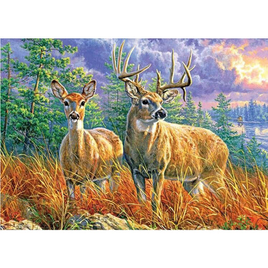 Elk - Full Square Drill Diamond Painting 40*30CM