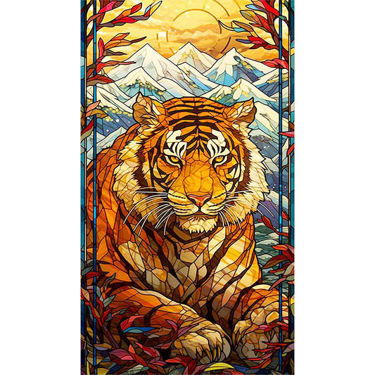 Tiger In Painting - Full Round Drill Diamond Painting 40*70CM