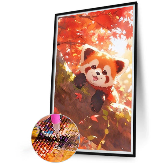 Red Panda - Full Round Drill Diamond Painting 40*60CM