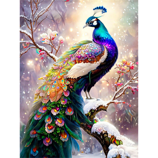 Peacock - 16CT Stamped Cross Stitch 50*65CM