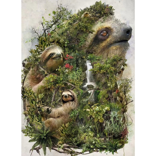 Sloth - Full Round AB Drill Diamond Painting 40*55CM