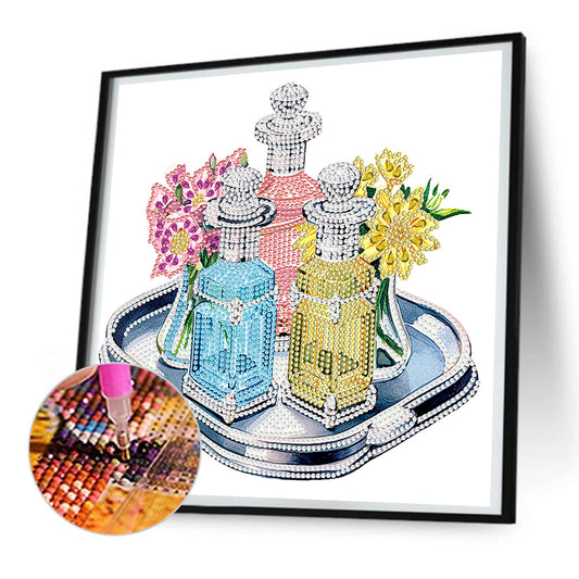 Exquisite Perfume - Special Shaped Drill Diamond Painting 30*30CM