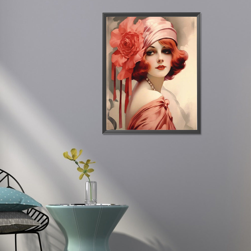 Charming Woman - Full Round Drill Diamond Painting 40*50CM