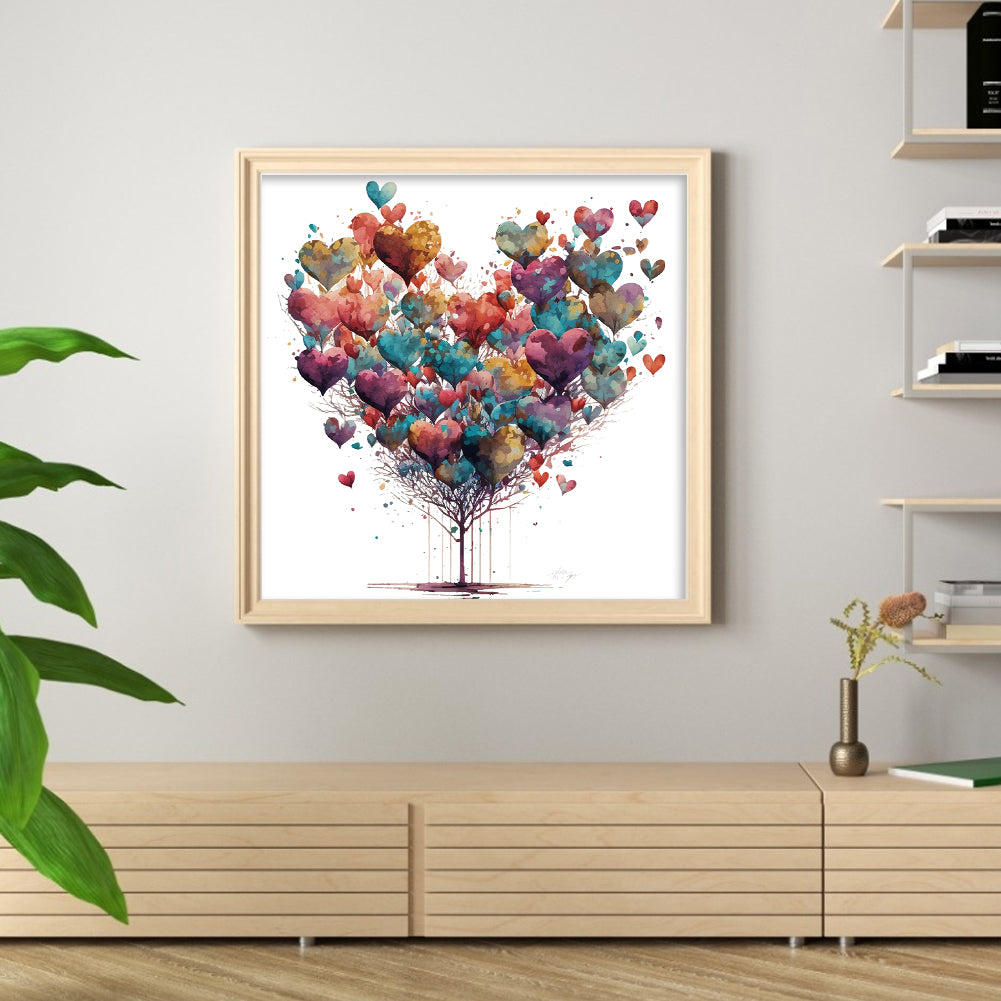 Love - 16CT Stamped Cross Stitch 40*40CM
