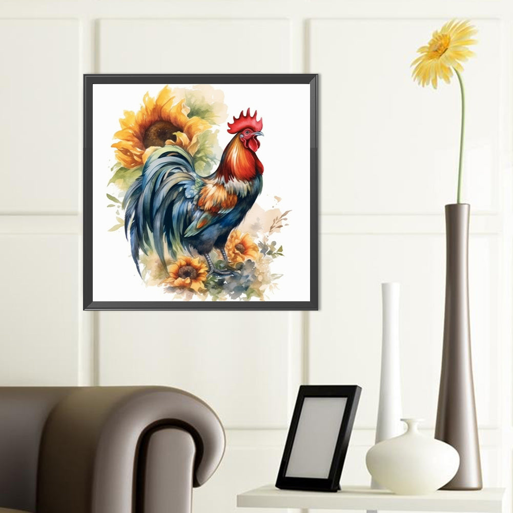 Rooster - Full Round Drill Diamond Painting 40*40CM