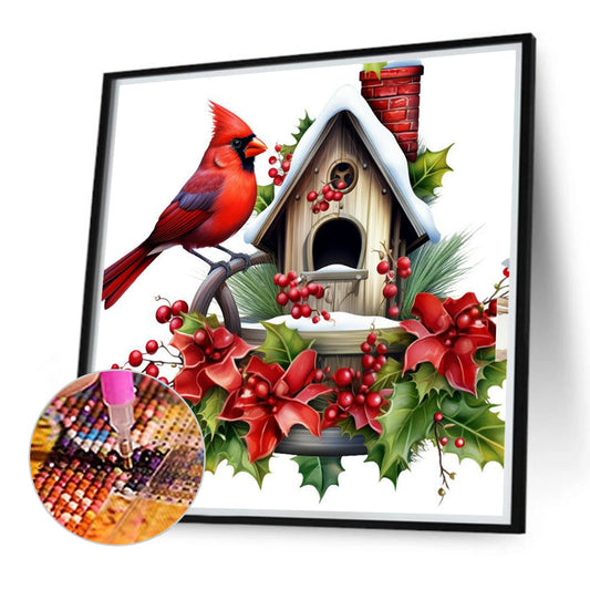 Nordic Cardinal - Full Round Drill Diamond Painting 40*40CM