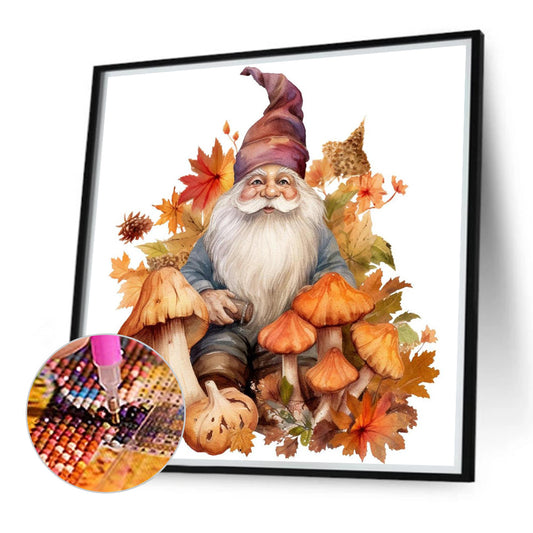 Autumn Mushroom Goblin - Full Round Drill Diamond Painting 40*40CM