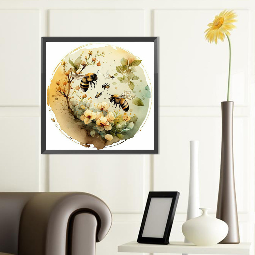 Bee - Full Round Drill Diamond Painting 40*40CM