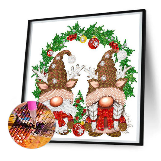 Christmas Gnome - Special Shaped Drill Diamond Painting 30*30CM