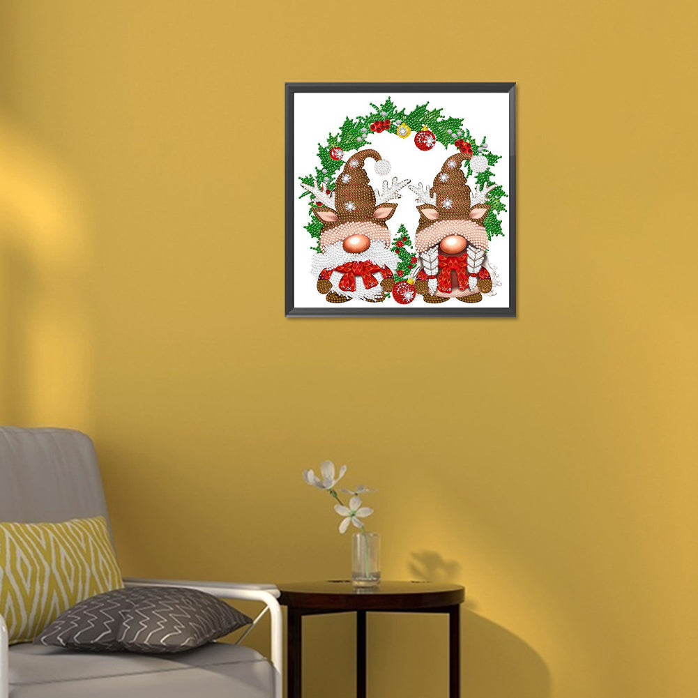 Christmas Gnome - Special Shaped Drill Diamond Painting 30*30CM