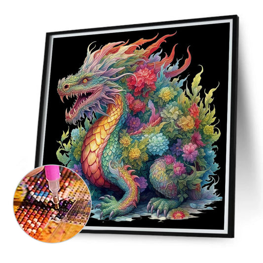 Western Dragon - Full Round Drill Diamond Painting 40*40CM