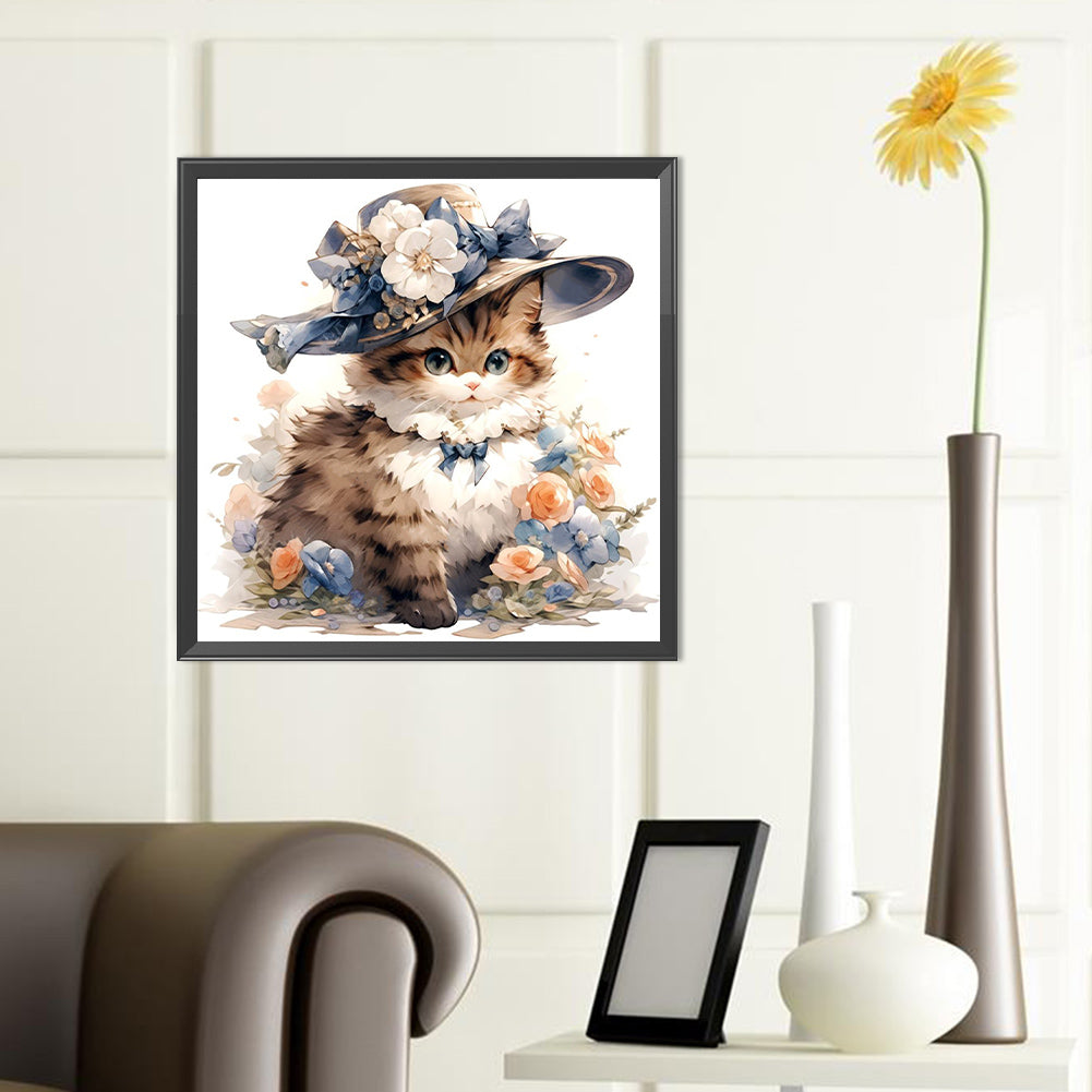 Miss Dog And Miss Cat - Full Round Drill Diamond Painting 40*40CM