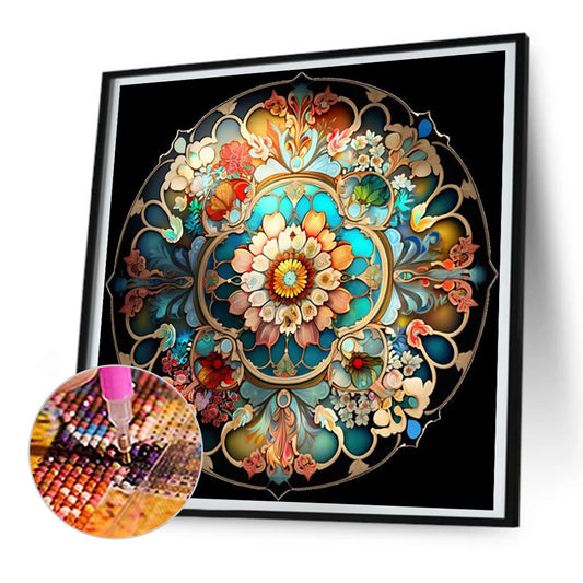 Glass Kaleidoscope - Full Round Drill Diamond Painting 30*30CM