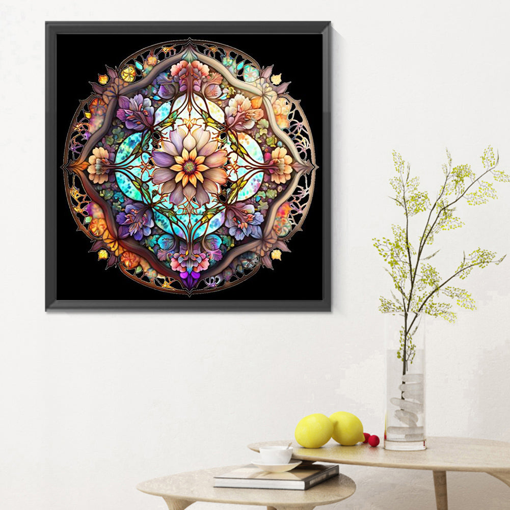 Glass Kaleidoscope - Full Round Drill Diamond Painting 30*30CM